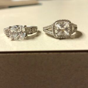 White Sapphire Ring Bundle